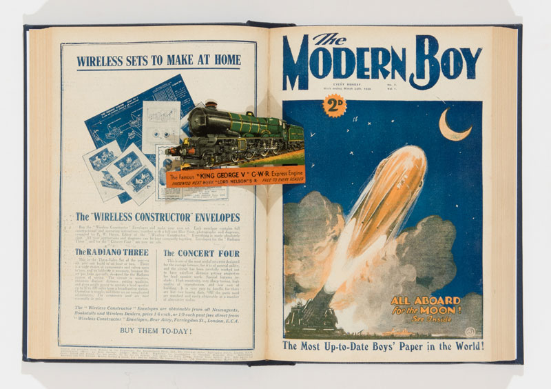 Modern Boy (1928) 1-20 In a bound volume with Issue 1 free gift King George V GWR express engine in coloured tinplate. 