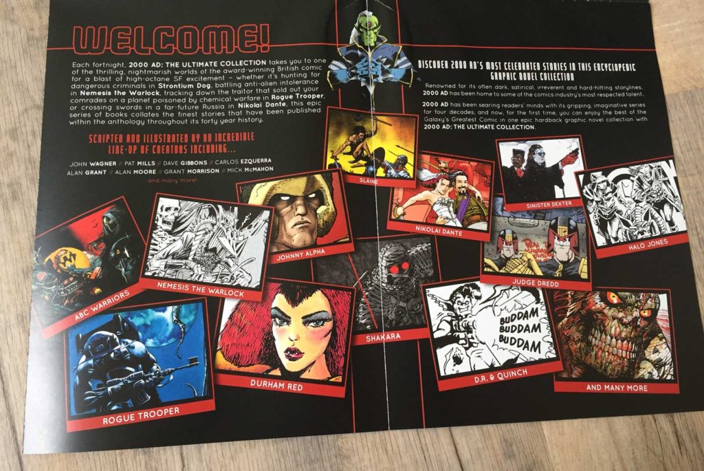 2000AD - The Ultimate Collection - Promotional Leaflet