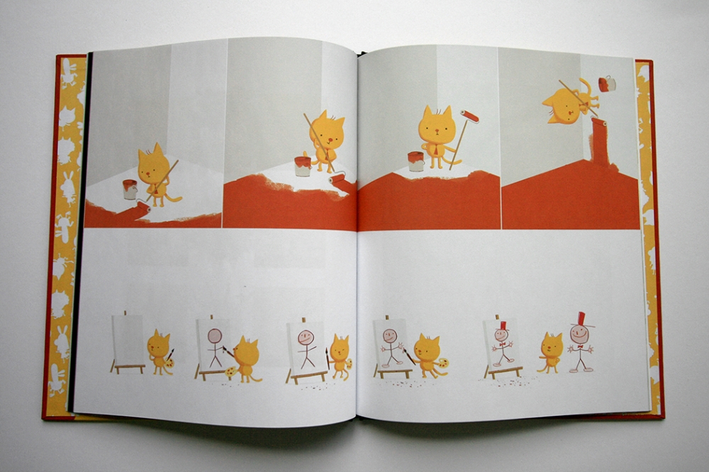 A spread from A Cat Named Tim and Other Stories