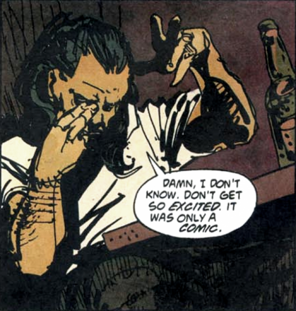 A panel from Enigma by Peter Milligan and Duncan Fegredo