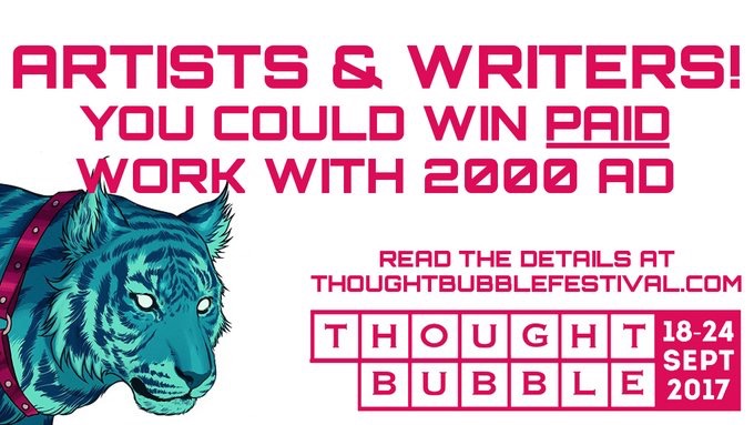 2000AD Thought Bubble Challenge Banner 2017