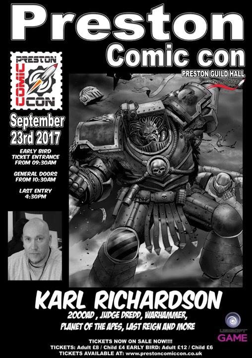 Preston Comic Con 2017 = Karl Richardson