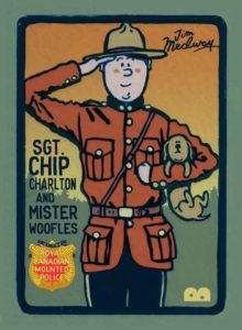 Sgt Chip Charlton and Mister Woofles of the Royal Canadian Mounted Police