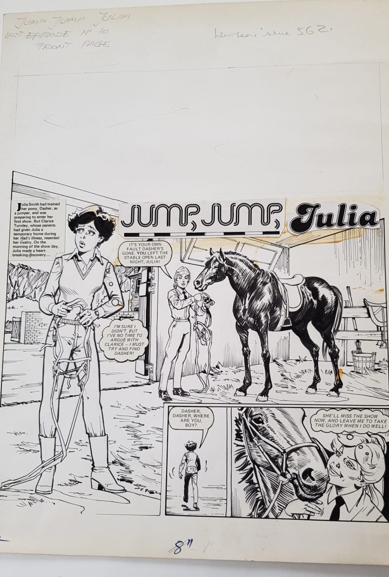 Tammy and Jinty - Jump Jump Julia by Giorgio Giorgetti - episode for issue cover dated 2nd January 1982