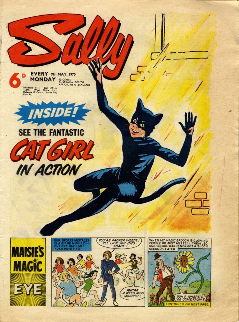 Sally - cover dated 9th May 1970 featuring Cat Girl