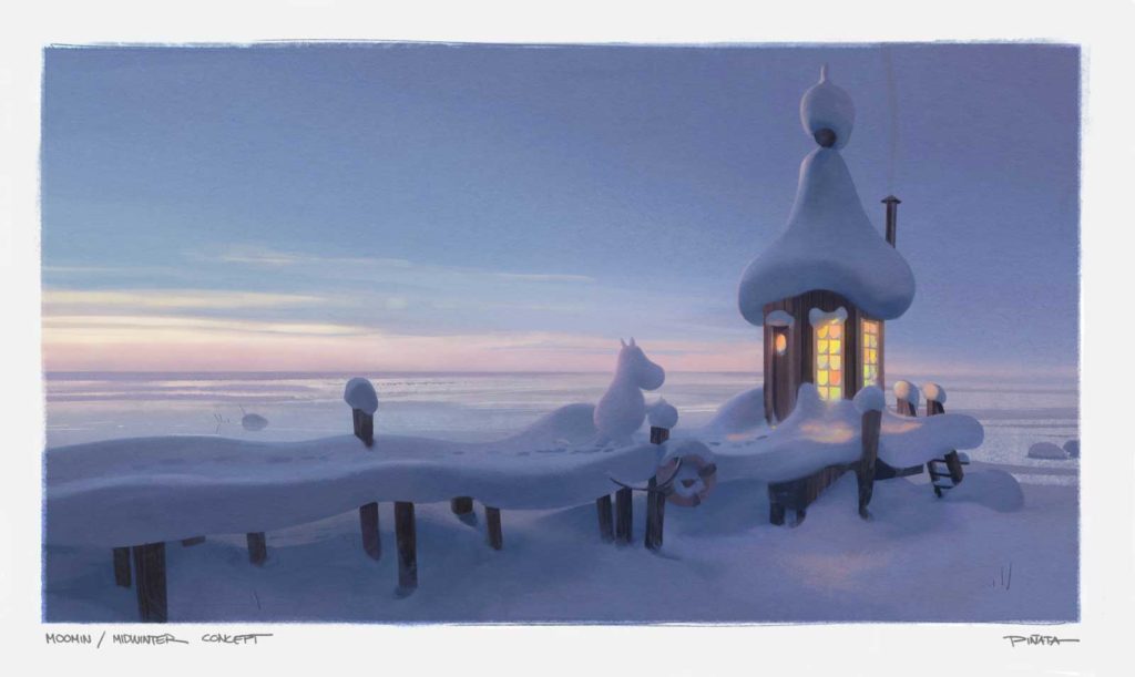 MoominValley Concept Art - Midwinter. © Moomin Characters