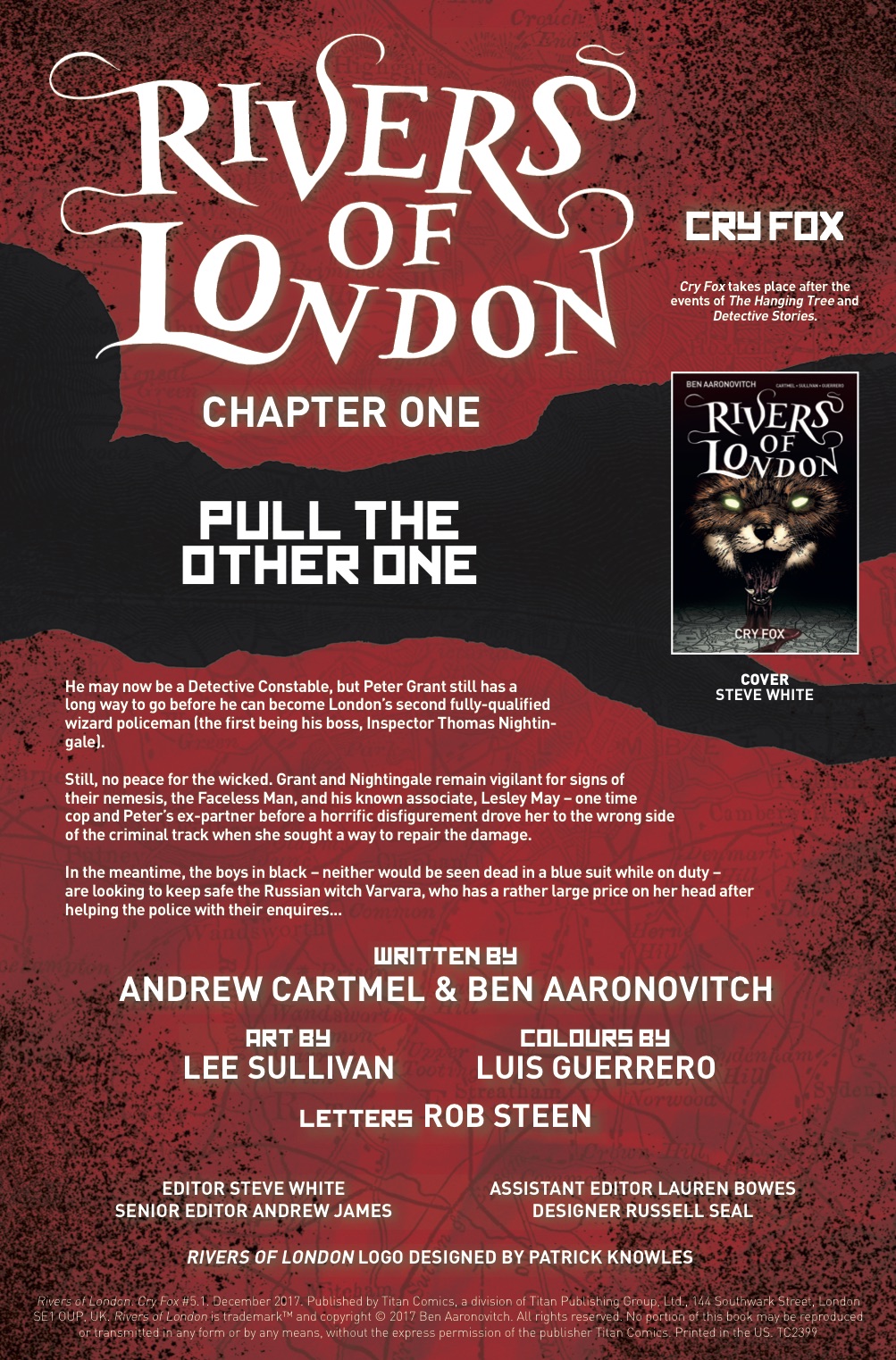 Rivers of London - Cry Fox #1 - Credits