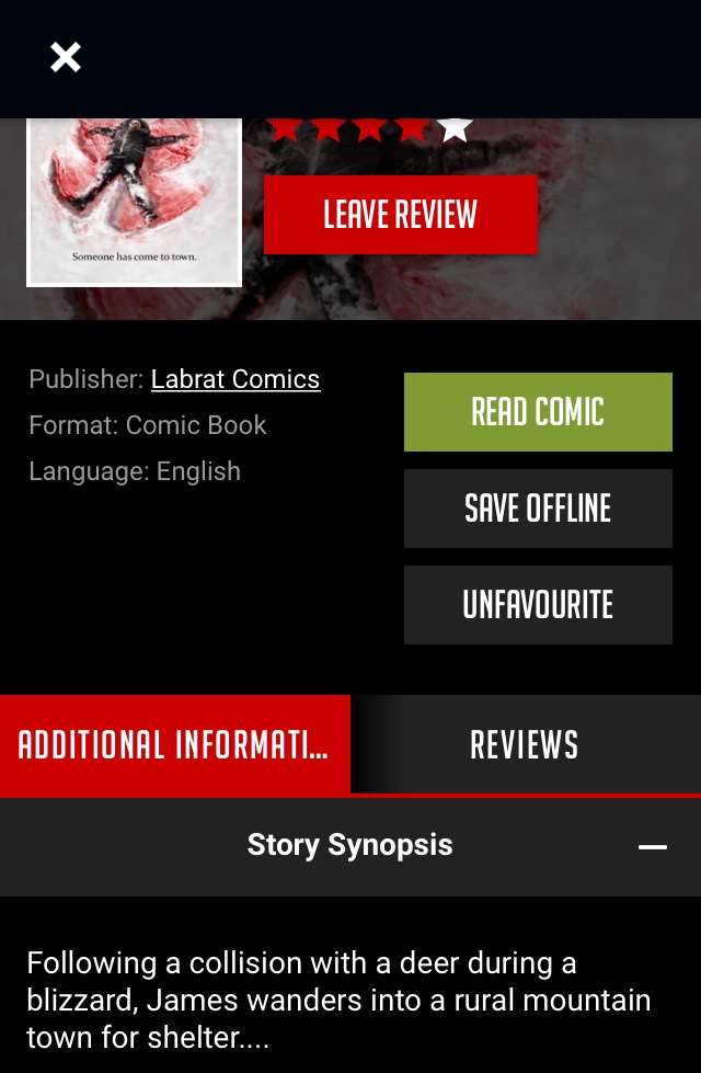 Comichaus App - Screen 2