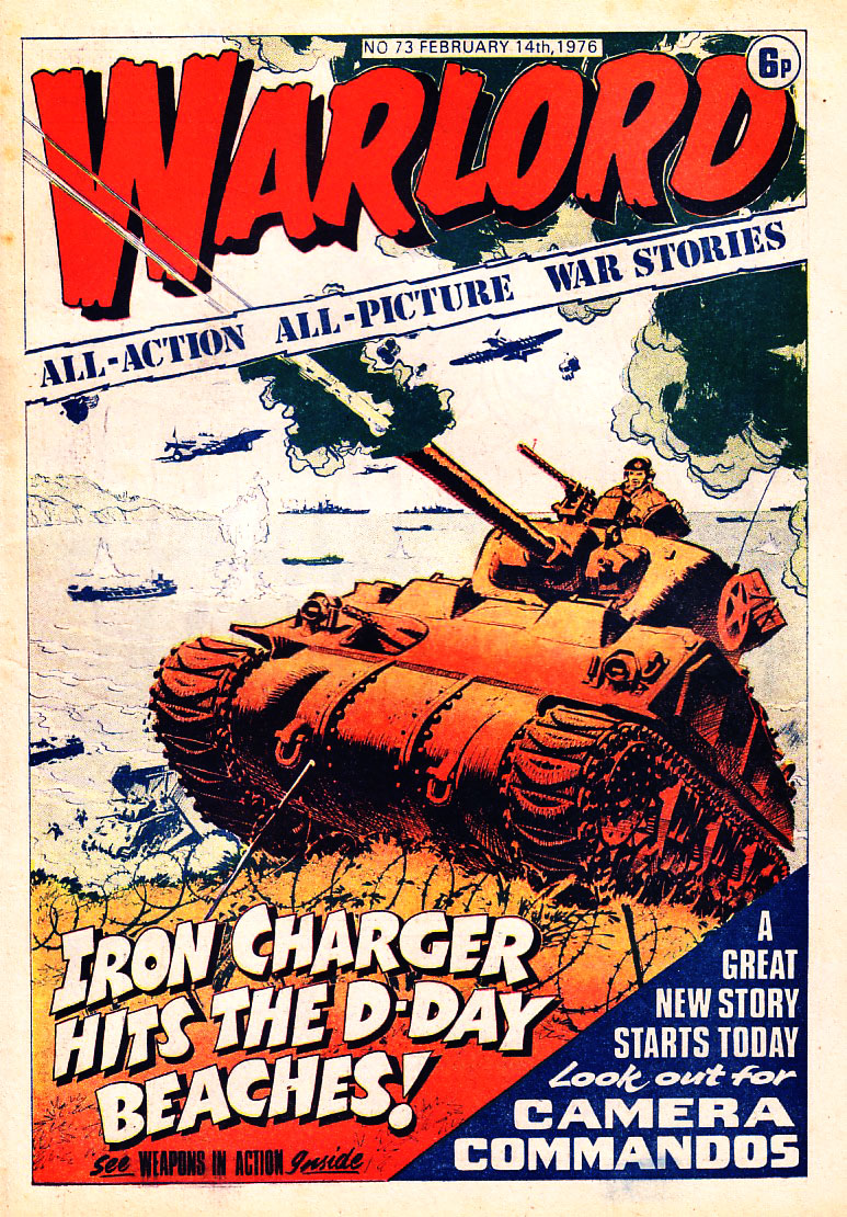 Warlord Issue 73 - Cover dated 14th February 1976 - Cover