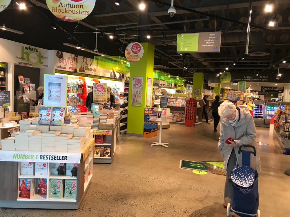 Easons, Belfast. Just one of the two floors packed with reading material