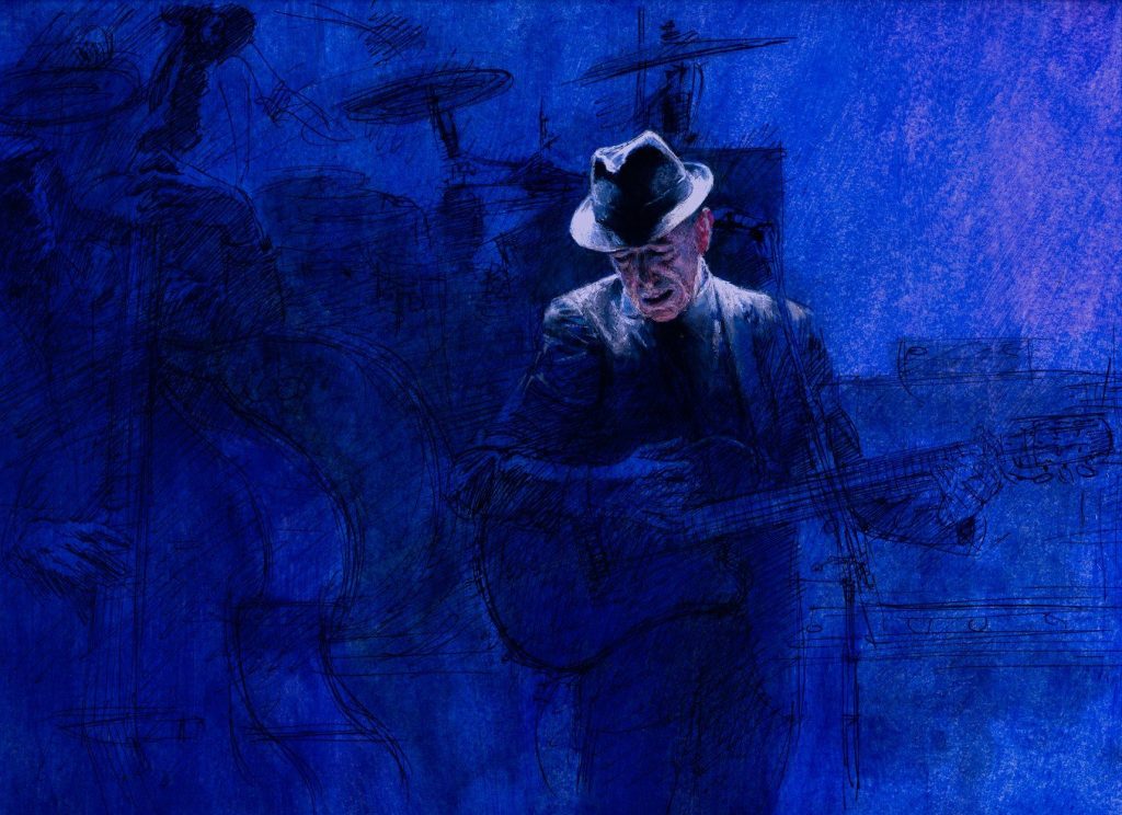 Leonard Cohen - art by Luis Garcia Mozos