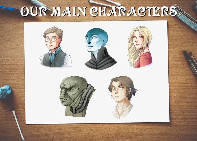 Milford Green - Graphic Novel - Characters