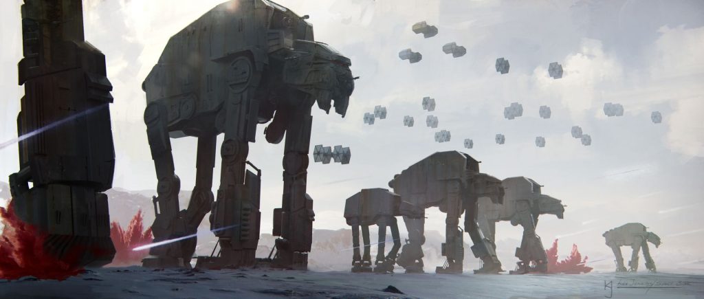 Star Wars: The Last Jedi - production art by Kevin Jenkins. Image TM & © Lucasfilm Ltd. All Rights Reserved 