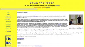 A Wayback Machine capture for downthetubes in 2003, just before we moved to our dedicated domain