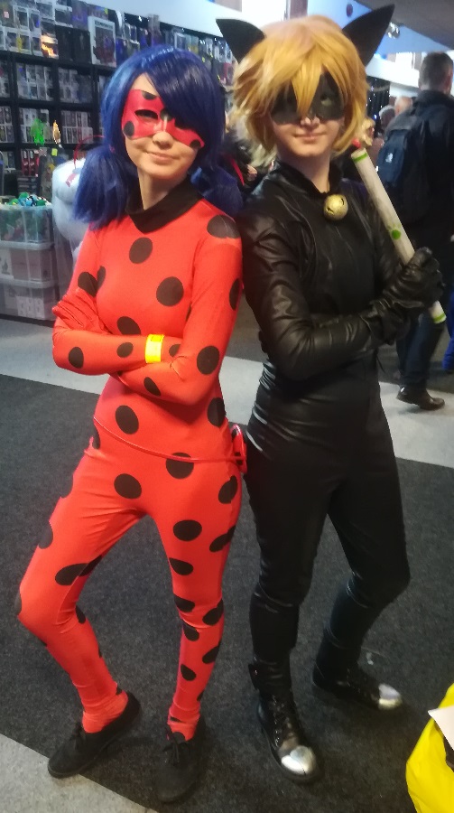 Ladybug and Cat Noir Cosplay. Photo: Colin Noble