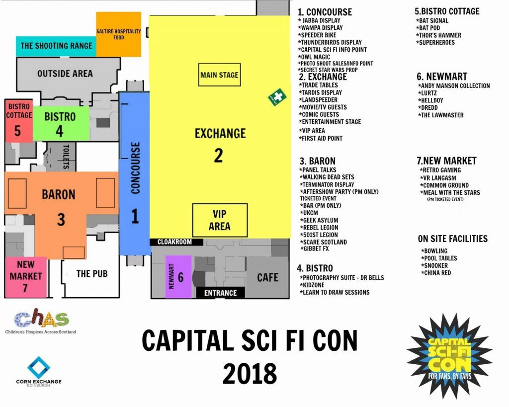 Capital Sci-Fi Con - Map