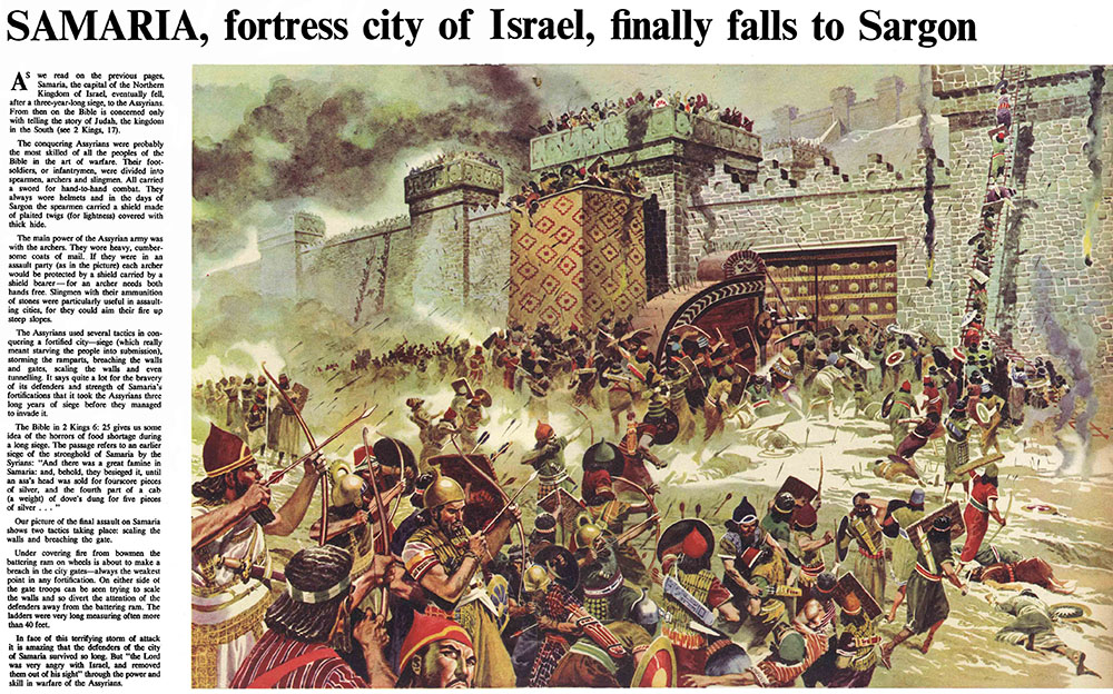 "The Fall of Samaria" for The Bible Story, by Don Lawrence