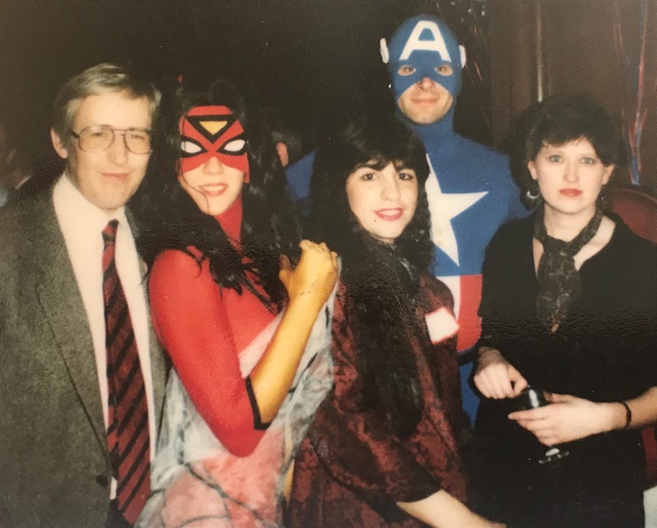Robert Sutherland (left) and team at Marvel UK. Jenny O'Connor pictured on right