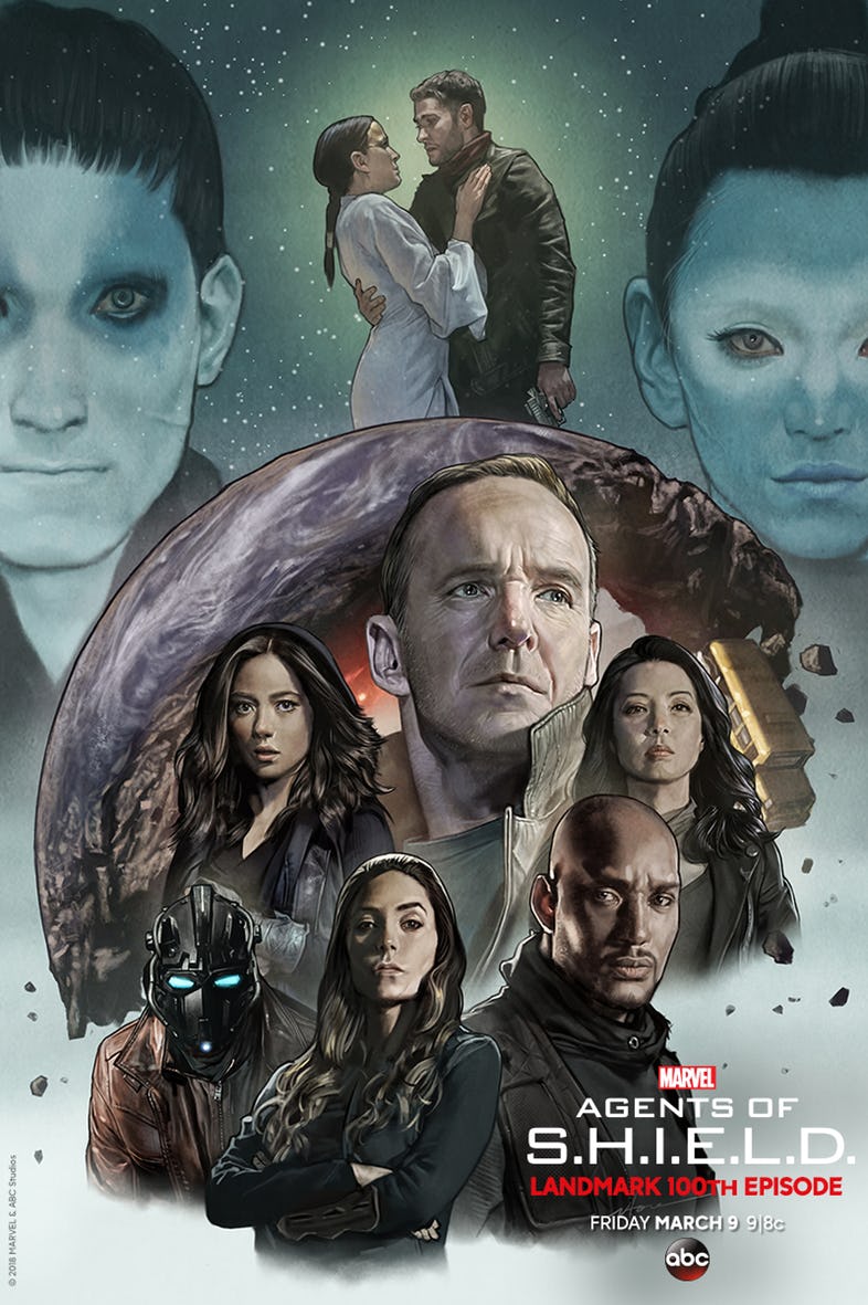 A special Marvel Agents of S.H.I.E.L.D. poster featuring characters from Season 5 so far, as broadcast by ABC. Poster created by Stonehouse