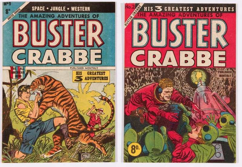 Buster Crabbe (1955 M Rubin, Australia) 1, 2