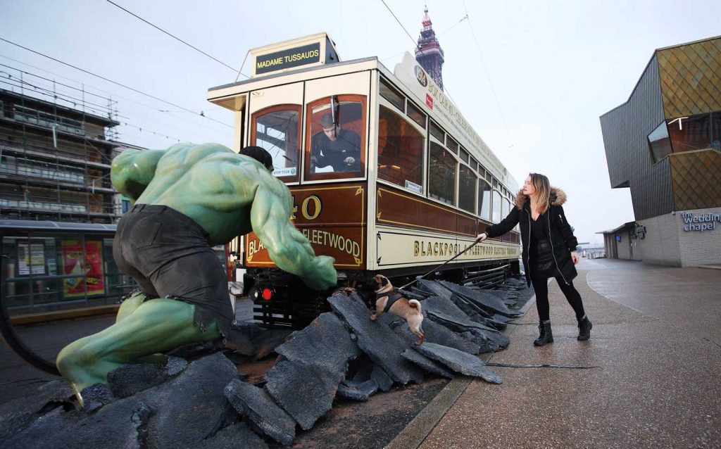 The Hulk in Blackpool - Madame Tussauds - Pug