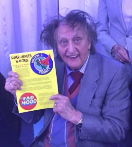 Ken Dodd lends his support to FAB 4000 project, shortly before he went into hospital earlier this year. Photo: Tim Quinn