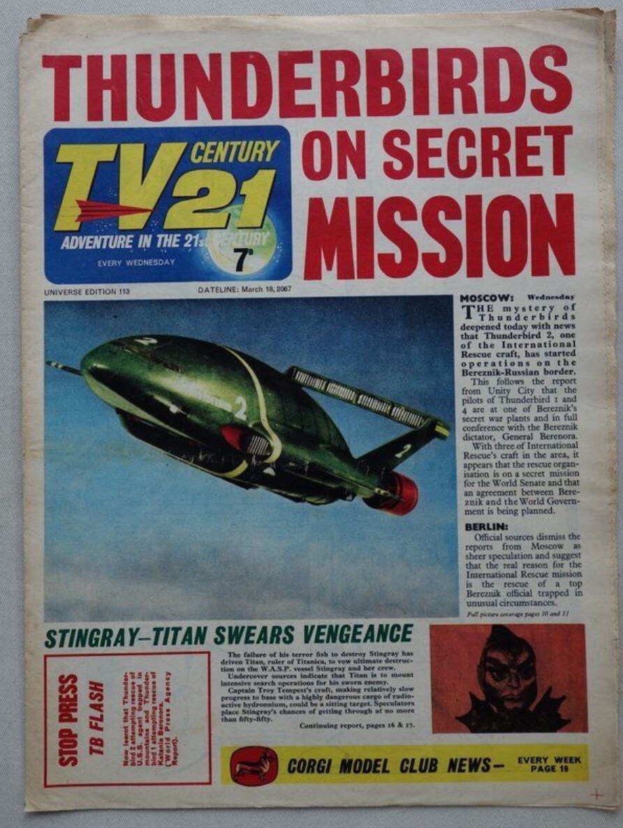 TV321 Issue 113 - featuring Thunderbirds cover