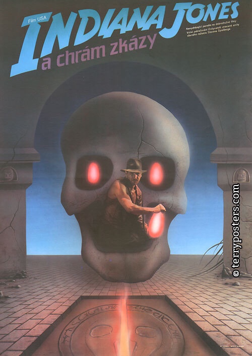 Indiana Jones and the Temple of Doom (1986). Art by Milan Pecák