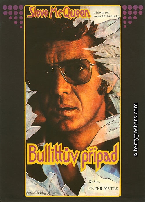 Bullitt (1971). Art by Antonín Sládek