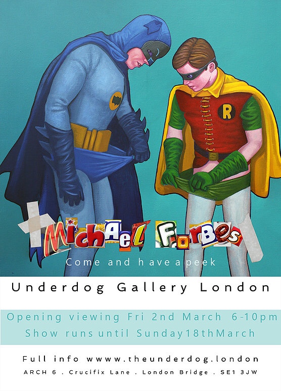 Michael Forbes: Come and have a Peek Exhibition Poster