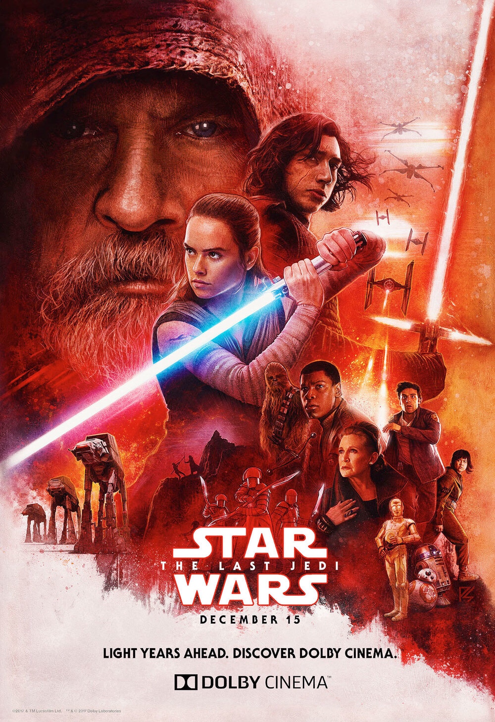 Star Wars - The Last Jedi Poster by Paul Shipper Studios