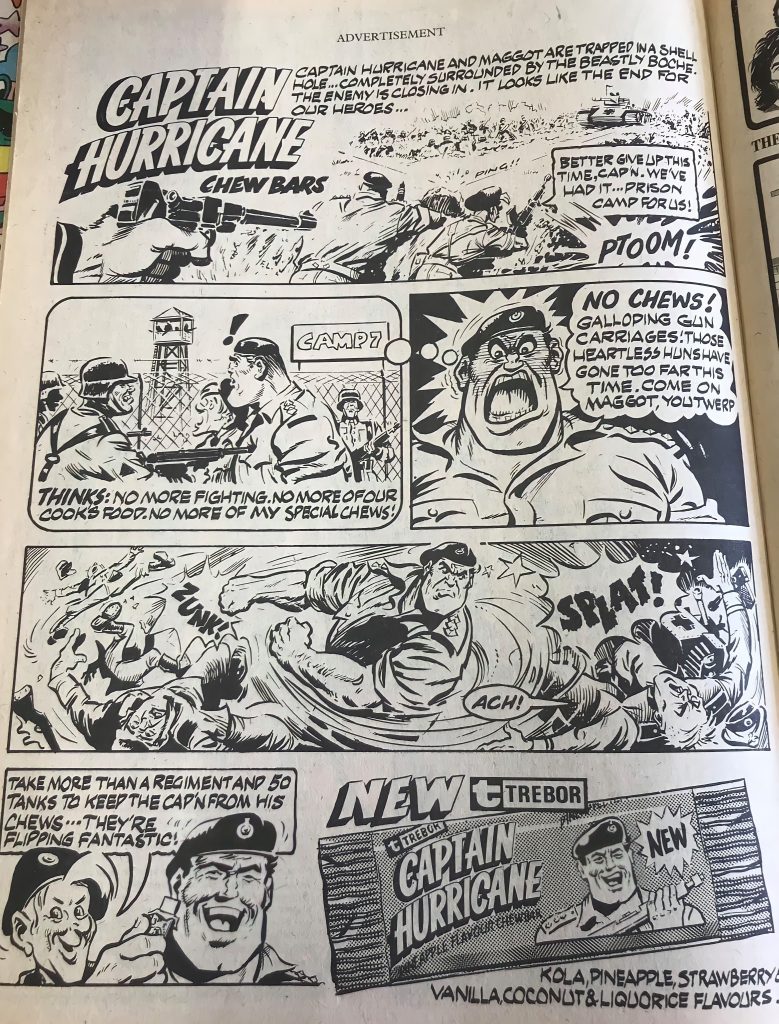 Captain Hurricane – Trebor Ad by Frank Langford