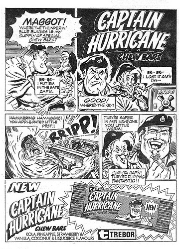 Captain Hurricane - Trebor Ad by Frank Langford