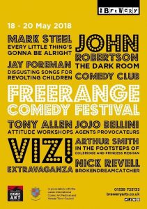 Freerange Comedy Festival, Kendal May 2018