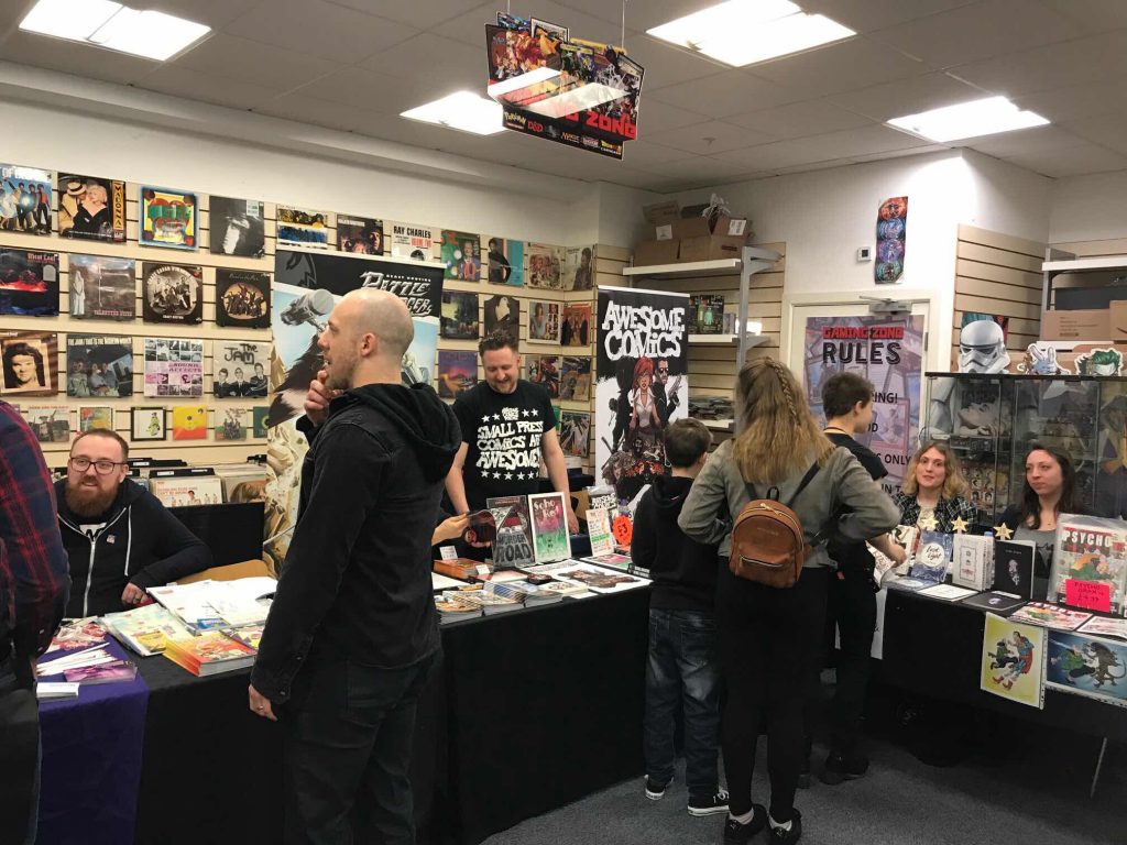 Swindon Small Press Event 2018 - Awesome Comics Podcast, Wine and Zine ( Claire Spiller and Jessica Langley)
