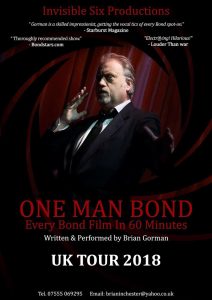 One Man Bond UK Tour Poster