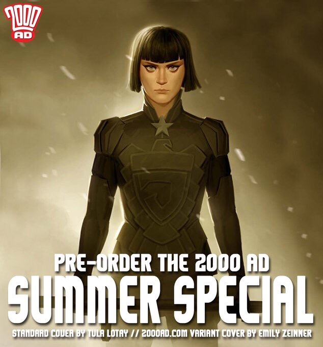 Emily Zeinner’s 2000AD Summer Special 2018 variant cover