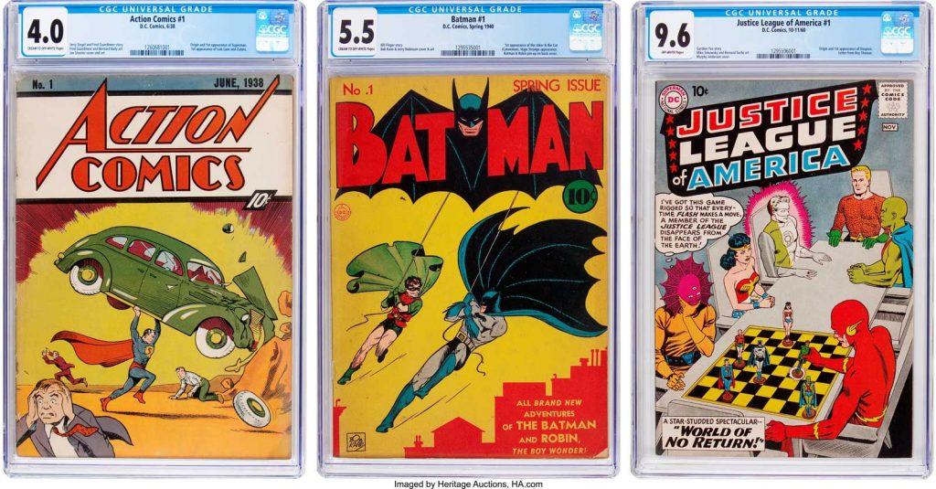 Action Comics, Batman and justice League of America #1