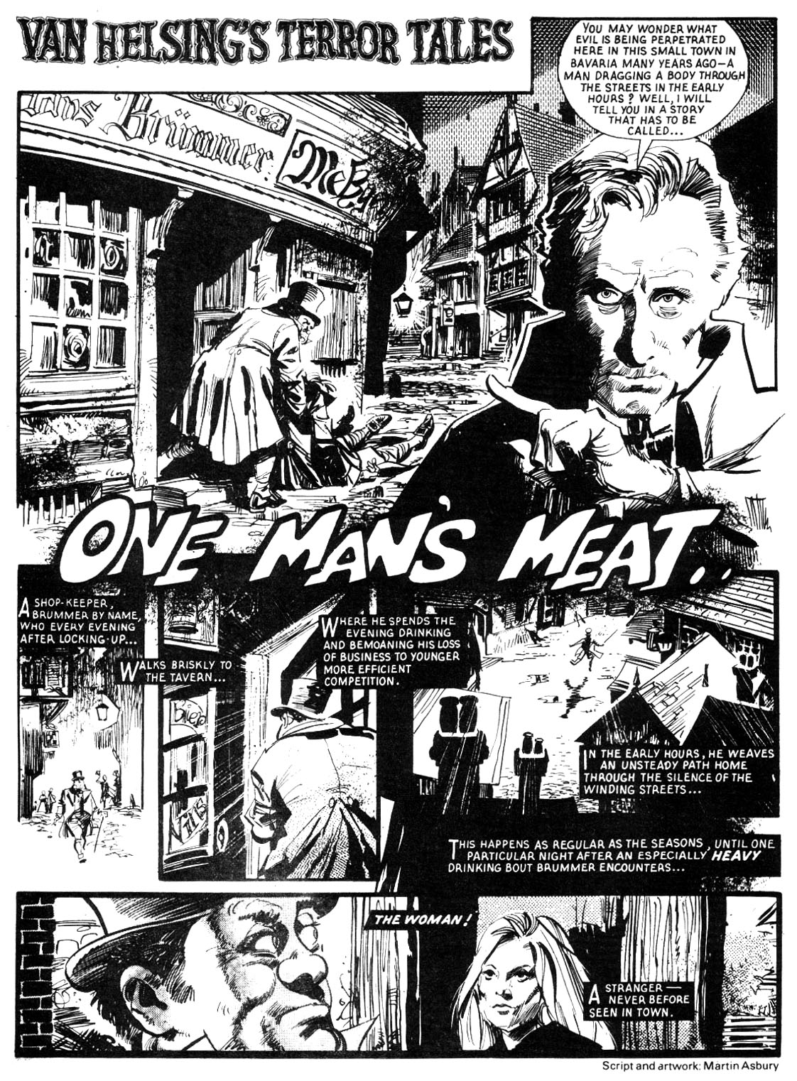 Martin Asbury wrote and drew "One Man's Meat" for House of Hammer