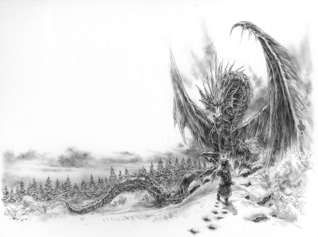 The Ice Dragon by Luis Royo