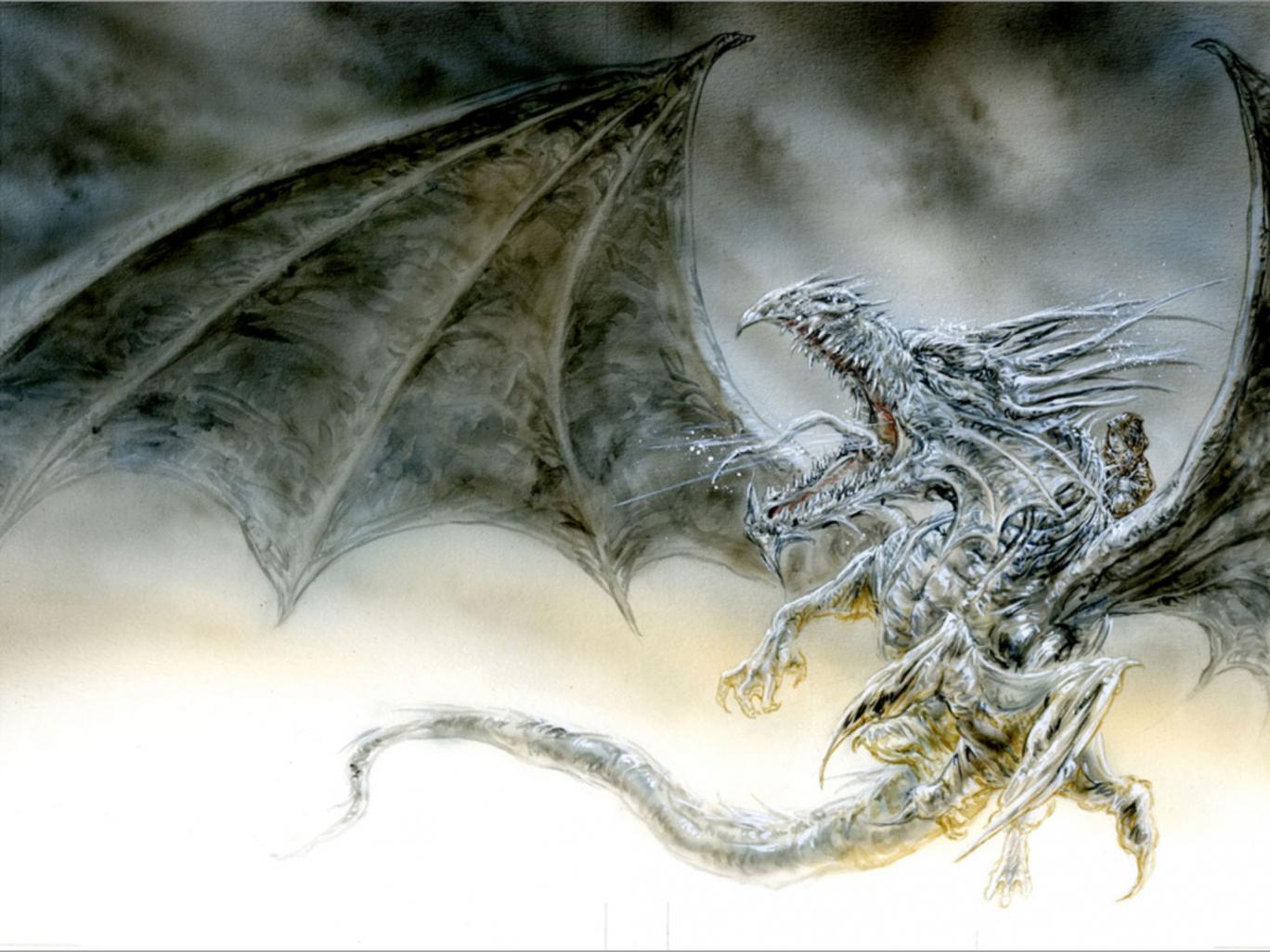 Luis Royo's version of George RR Martin's "The Ice Dragon"