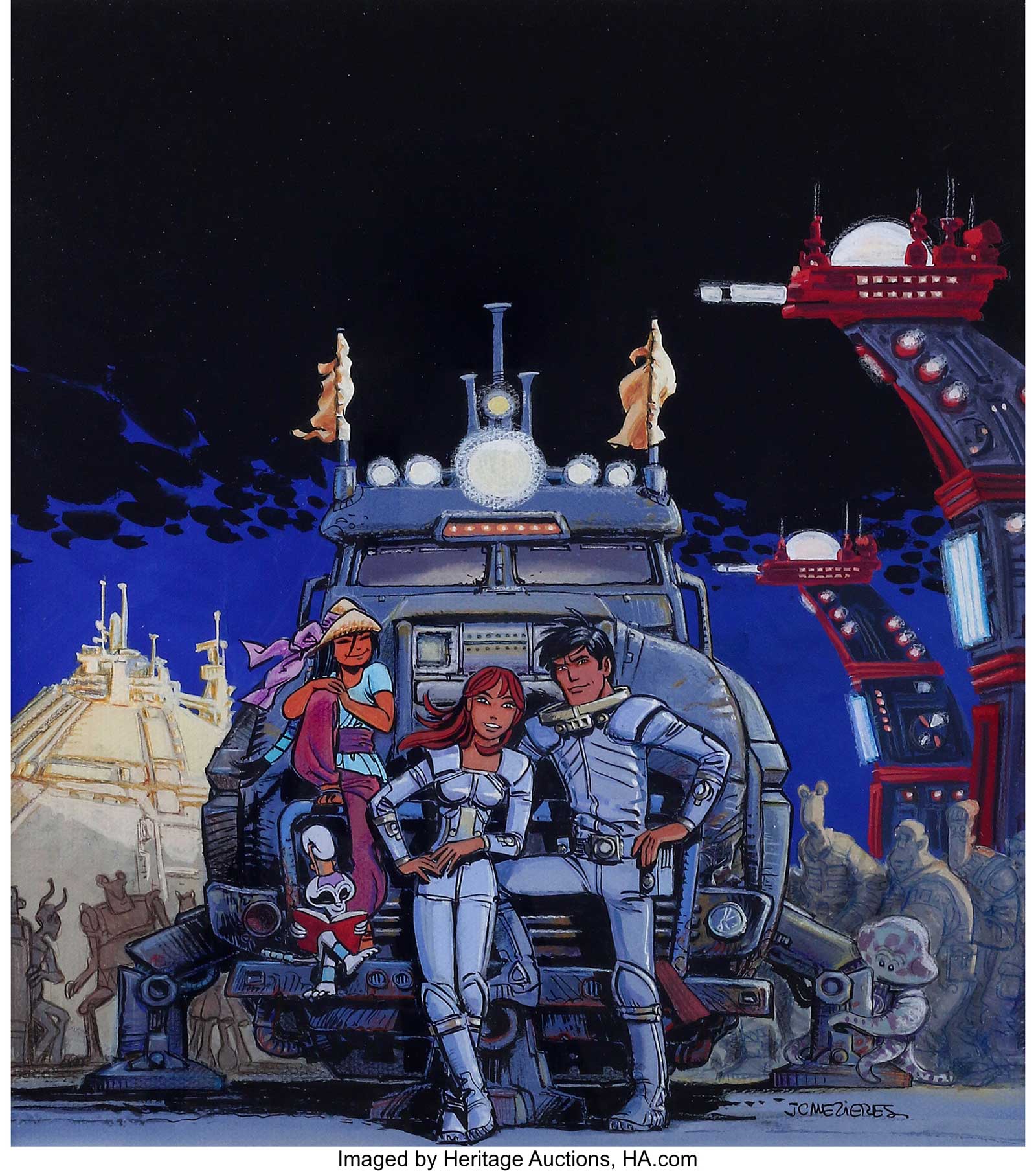 Cover Art by Jean-Claude Mézières for Valerian Volume 19