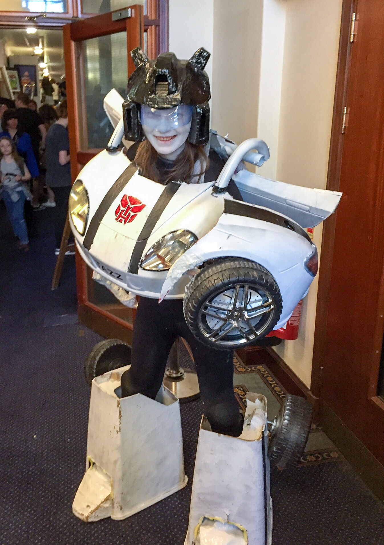 Cosplayer Sarah Gale Got my vote as most ambitious cosplayer of the day for her Transformers-inspired costume