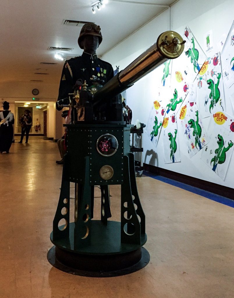 Gosport Steampunk Society took ovef the Guildhall basement for Portsmouth Comic Con 2018