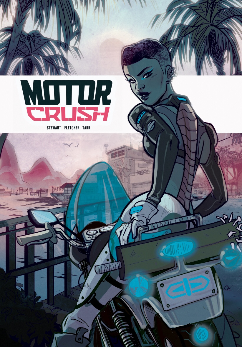 Motor Crush Print for Travelling Man at SDCC by Babs Tarr