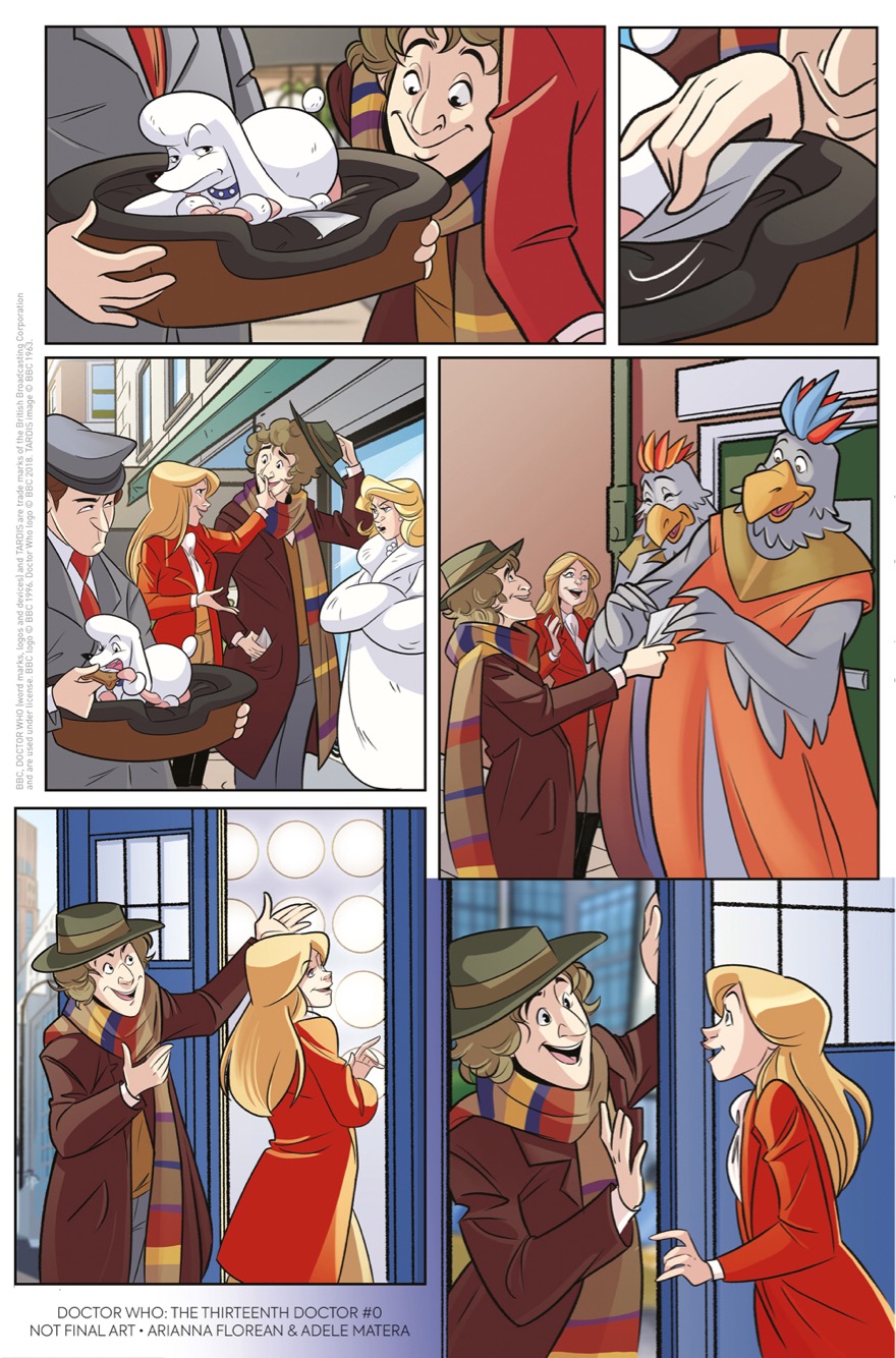 Doctor Who: The Thirteenth Doctor #0 – The Many Lives of Doctor Who Preview Page 2 – The Fourth Doctor by Arianna Florean & Adele Matera