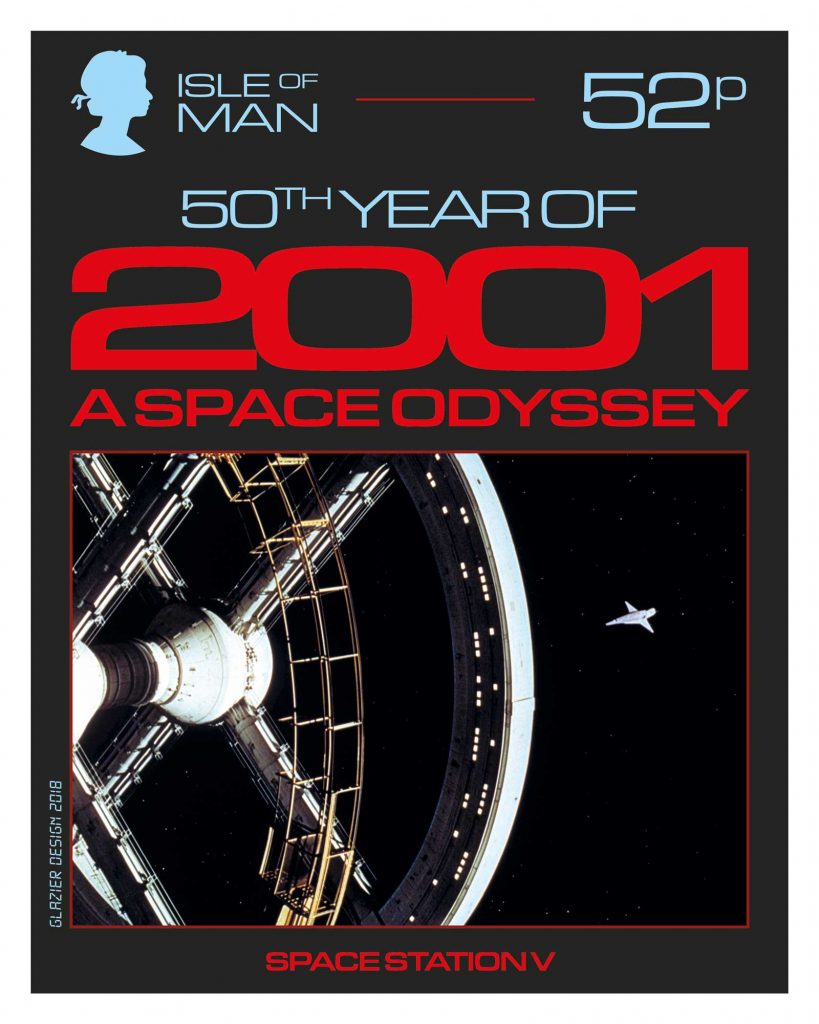 50 Years of 2001: A Space Odyssey - Isle of Man Stamps - Space Station V