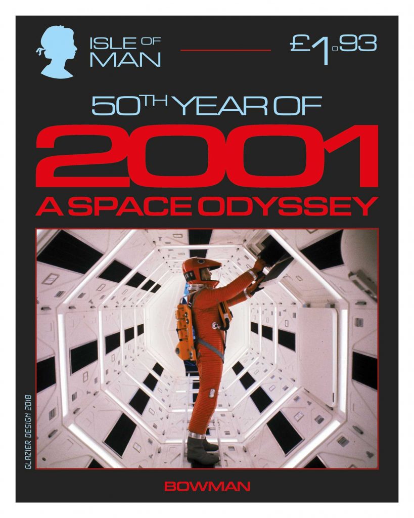 50 Years of 2001: A Space Odyssey - Isle of Man Stamps - Bowman