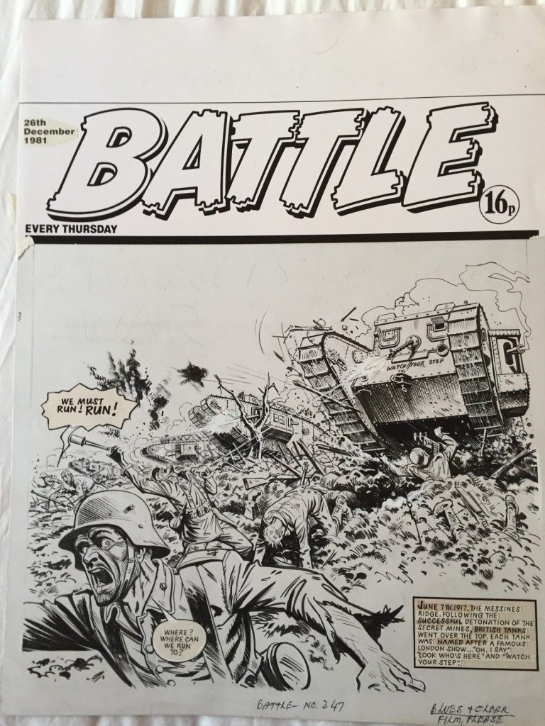 Battle Cover Charley's War cover dated 29th December 1981
