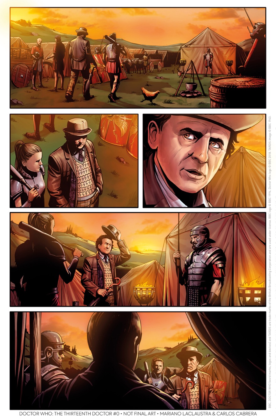 Doctor Who: The Thirteenth Doctor #0 – The Many Lives of Doctor Who Preview Page 3 – The Seventh Doctor by Mariano Laclaustra and Carlos Cabrera 